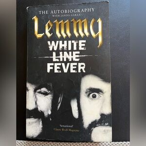 Lemmy White Line Fever Autobiography Book